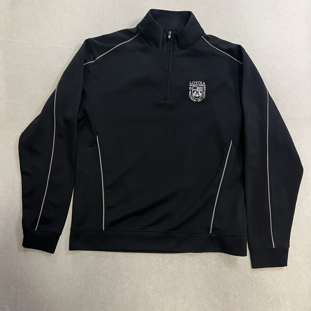 Cutter & Buck LMU Loyola Marymount University 1/4 Zip Pullover Men's Large Black